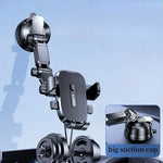 Mobile Phone Car Mount 2026 New Model Car Dashboard Large Suction Cup Truck Navigation Anti-Shake Support Stand