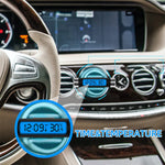 Car Digital LCD Clock and Temperature Display with Blue Backlight | Car Dashboard T additional angle