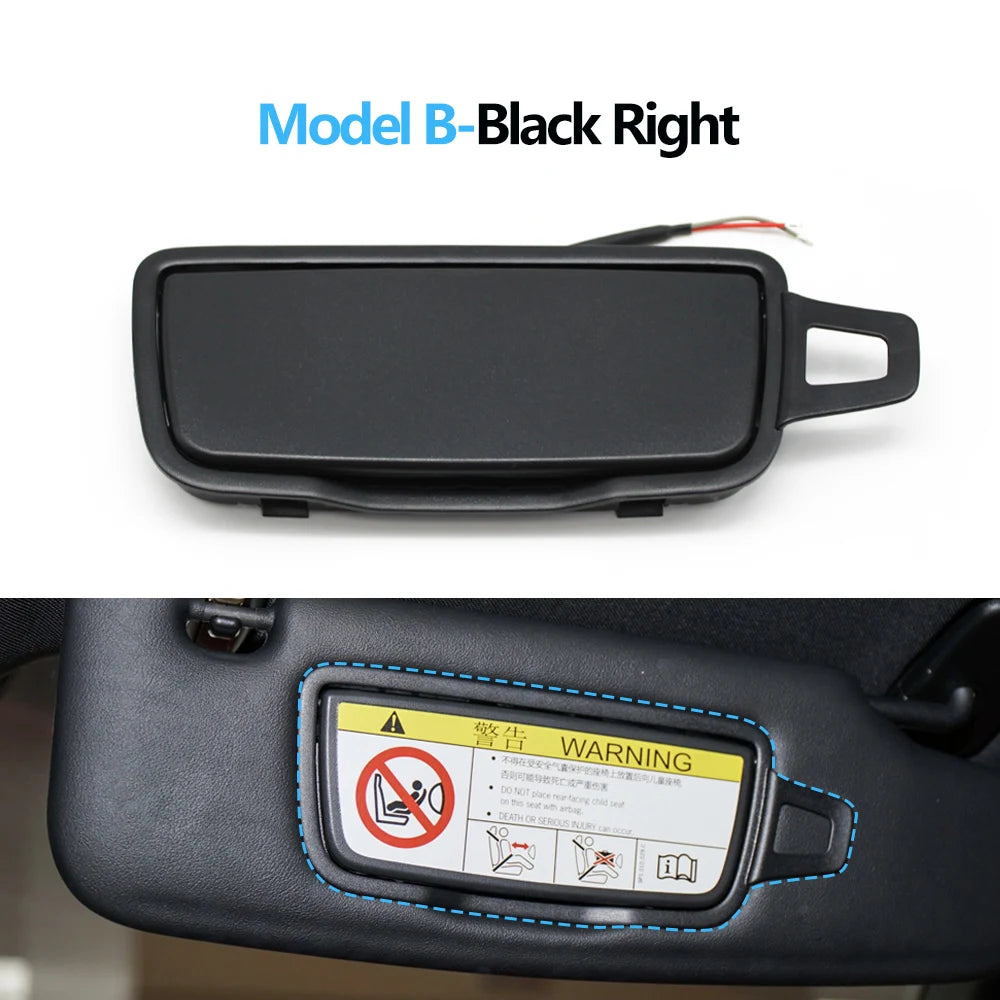 Car Left Right Sun Visor Vanity Mirror Cover Assembly For Porsche Boxster Cayman 911 981 982 991 718 982857551,982857551T