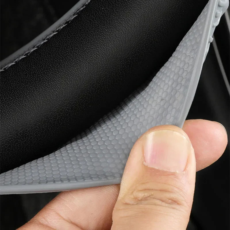 Universal Elastic Car Silicone Steering Wheel Cover Tire Texture Soft No Inner Ring S lifestyle view