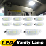 2/10PCS OEM# 1K094710971N For VW Golf 4 5 6 7 Passat B5 B6 B7 Car LED Bulb Interior Sun Visor Vanity Mirror Lamps for Volkswagen