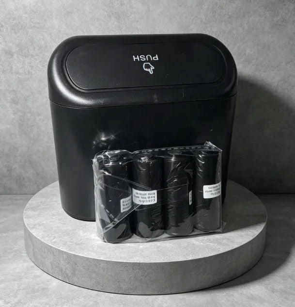 Car Trash Can, Mini Leakproof Trash Can for Car Desk, Thickened Garbage Bags Included alternate view