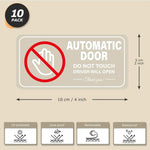 Auto Door Do Not Touch Sign Decals Removable Self-adhesive Vinyl Taxi Vehicle Window Sti detail view