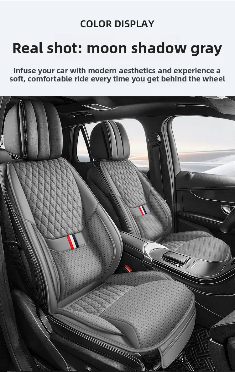 Universal Ergonomic Car Seat Cover Built-in 6cm Lumbar Support and Leg Bolster Breath lifestyle view