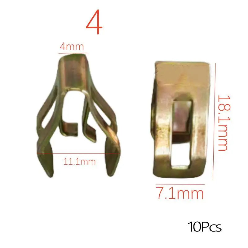 10 Pcs Universal Auto Front Console Dash Dashboard Retainer Rivet Fastener U Type Cli lifestyle view