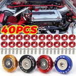 JDM Style Car Fender Washer License Plate Bolt M6 Screw Aluminum Gasket Engine Bay Dr alternate view