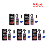 3 in 1 Rapid Ceramic Coating Car Wax Polish Spray | Hydrophobic Gloss Shine for Paint, close-up view