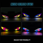 2026Solar LED Devil Eyes Windshield Warning Flashing Signal Indicator Car LED Ambient Lights with Suction Cup for Auto Window