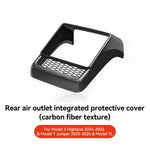 Tesla Model 3 & Model Y Rear Center Console Air Vent Dust Cover | Interior Protection close-up view