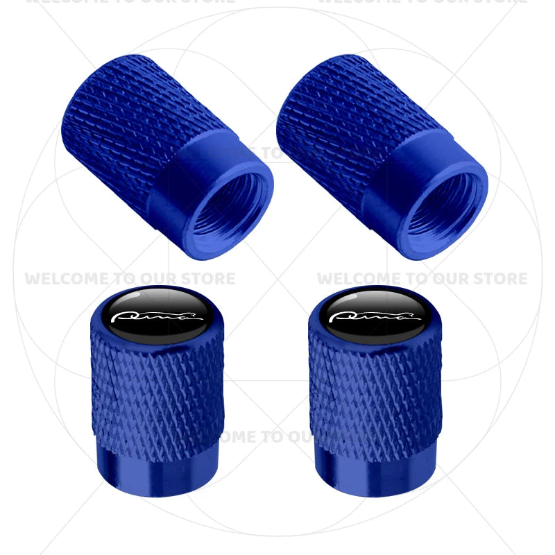For Ford Puma Cougar Emblem MK3 MK5 MK6 MK4 ST Line 4Pcs Aluminum Car Tire Valve Ca additional angle