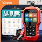 VDIAGTOOL BT500 9-24V Car Battery Tester 5-3000 CCA Automotive Alternator Tester Auto Battery Analyzer Charging Cranking Tester