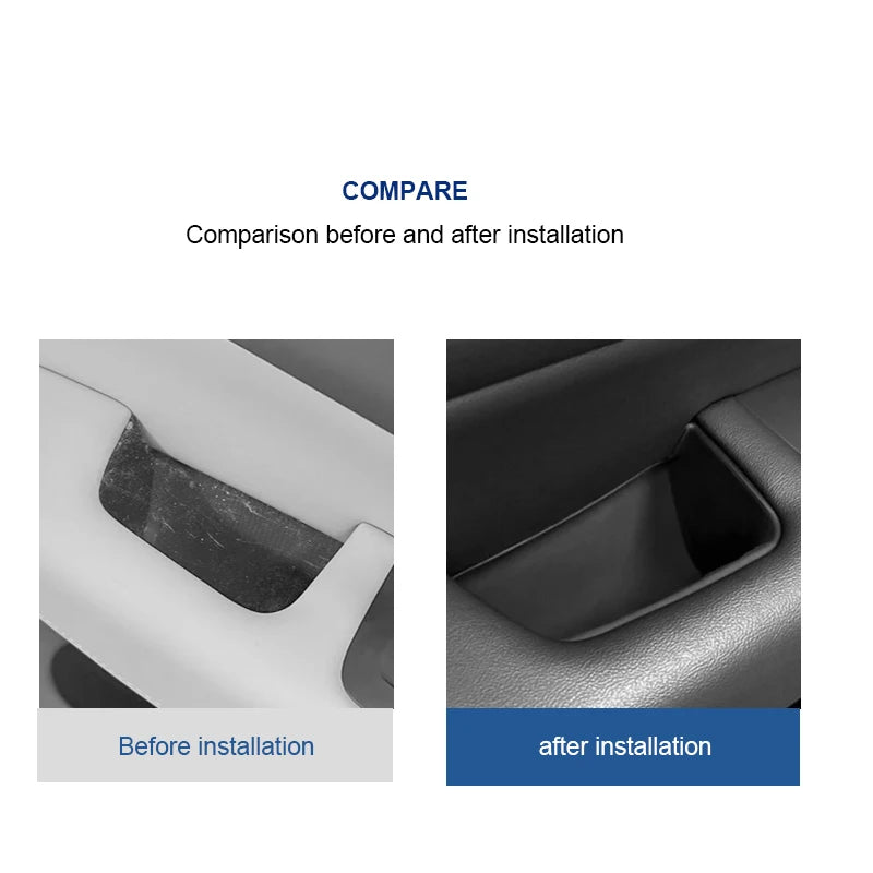 For Volvo XC90 Door Armrest Storage Box Silicone Pad Handle Box Pad 2015-2026 Car Dec alternate view