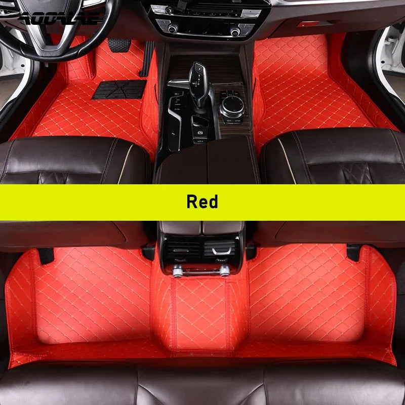AOOALE Custom Car Floor Mats For DS3 Auto Carpets Foot Coche Accessorie