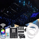 LED Star Roof Starlight Headliner – 16W RGB Fiber Optic Lamp with APP, Voice & Remote Control (600/9