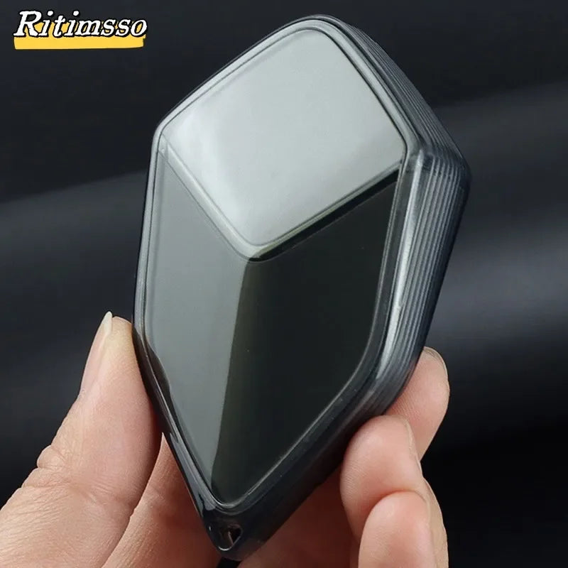 Transparent Soft Tpu 4 Buttons Remote Car Key Case Cover Holder Protector for Changan Deepal S7 SL03 2022 2023  Accessories