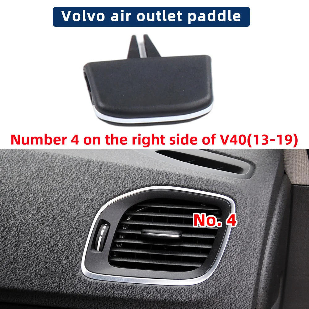 Car Front AC Conditioning Air Vent Grille Outlet Tab Slider Clip Repair Kit For Volvo V60 S60 V40 11-19 Auto Replacement Parts