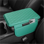 Upgraded Microfiber Leather Car Center Console Armrest Cover Cushion | with 2 Storage Bags | Universal for Most Cars