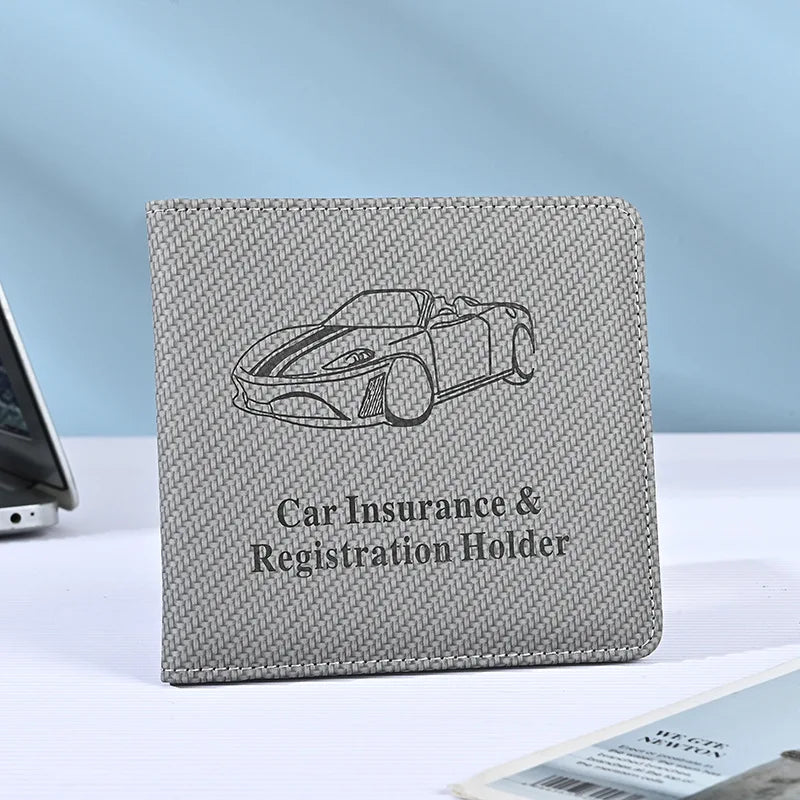 PU Car Registration and Insurance Card Holder alternate view