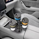 Car Cup Holder Expander Adapter, 360 Rotating Insert