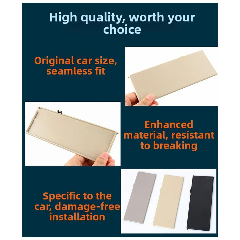 Gray Sun Visor Makeup Mirror Cover For Volvo V40 2013-2018 S60 31377713-1 Vanity Mirror Cap