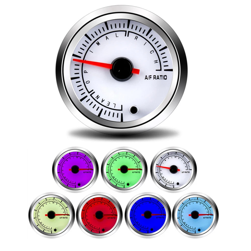 52mm 7-Color Car Gauge Set | Tachometer, Boost, Temp, Oil, Volt & Air-Fuel additional angle