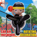 Basketball Airplane Rotate Car Air Freshener Accessories Interior Decorations Vent Clip Perfume Fragrance Diffuser Ornaments Men
