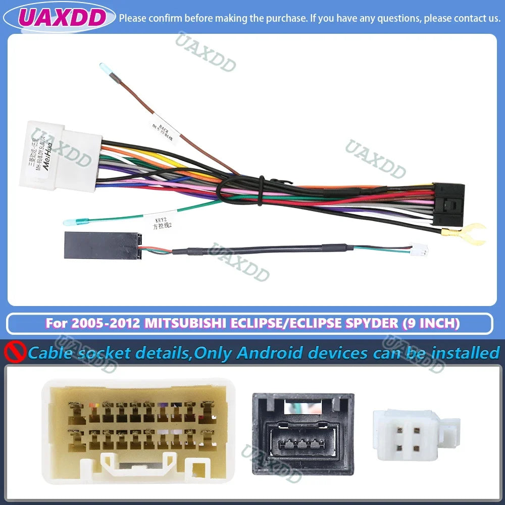 Auto Radio for Mitsubishi Eclipse Spyder 2005-2012 Android Frame Video Player with Li alternate view