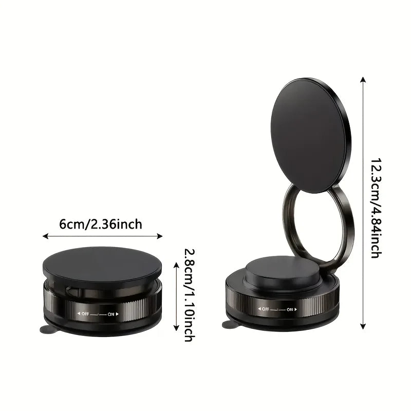 360° Adjustable Vacuum Magnetic Phone Holder Upgraded Fold Suction Cup Phone Stand Ca alternate view