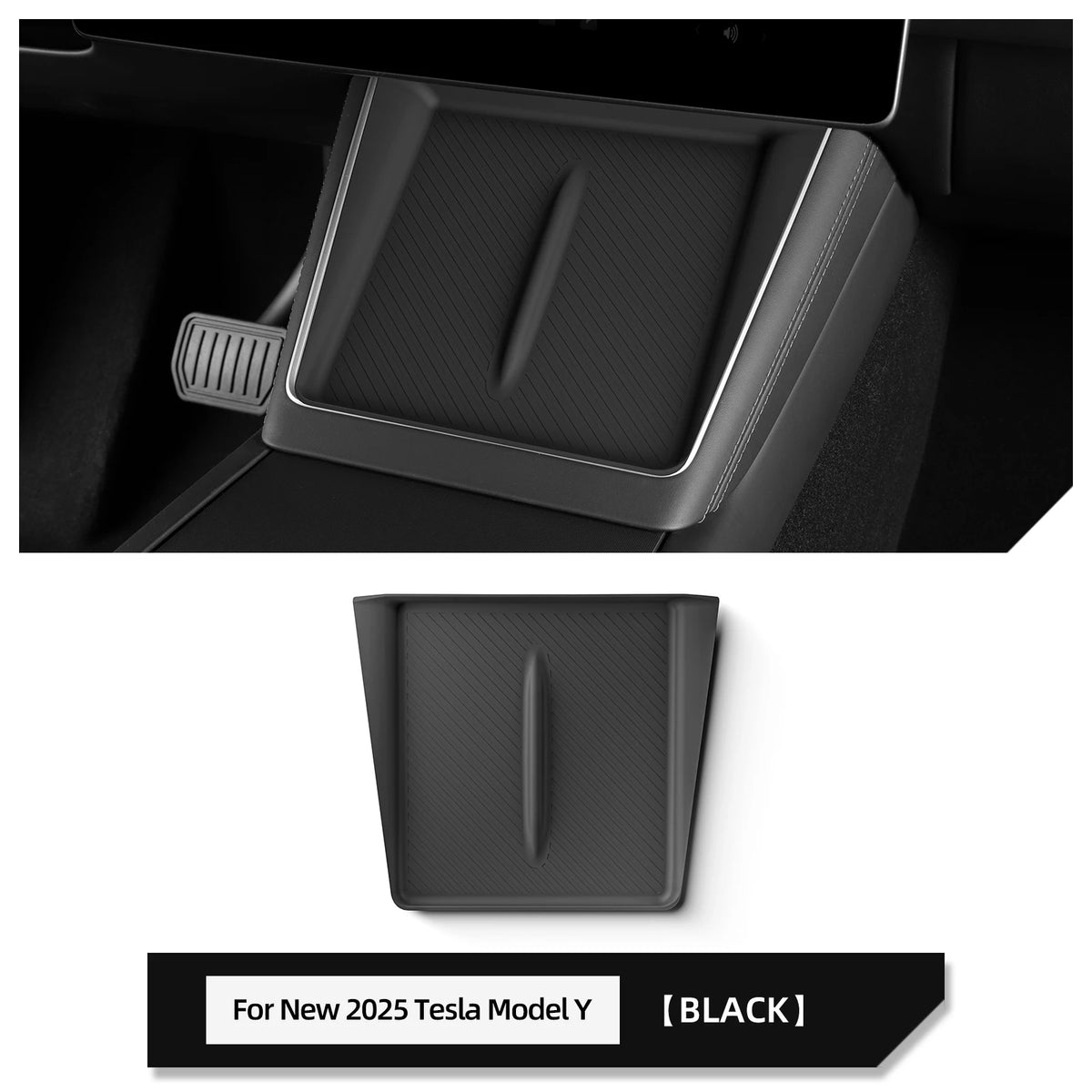 LUCKEASY for Tesla Model Y Juniper/Launch 2025 2026 Anti-skid Pad Wireless Charging additional angle
