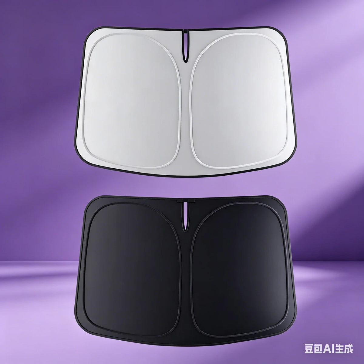 Car Front Windshield Sunshade Silver Titanium Heat Insulation additional angle