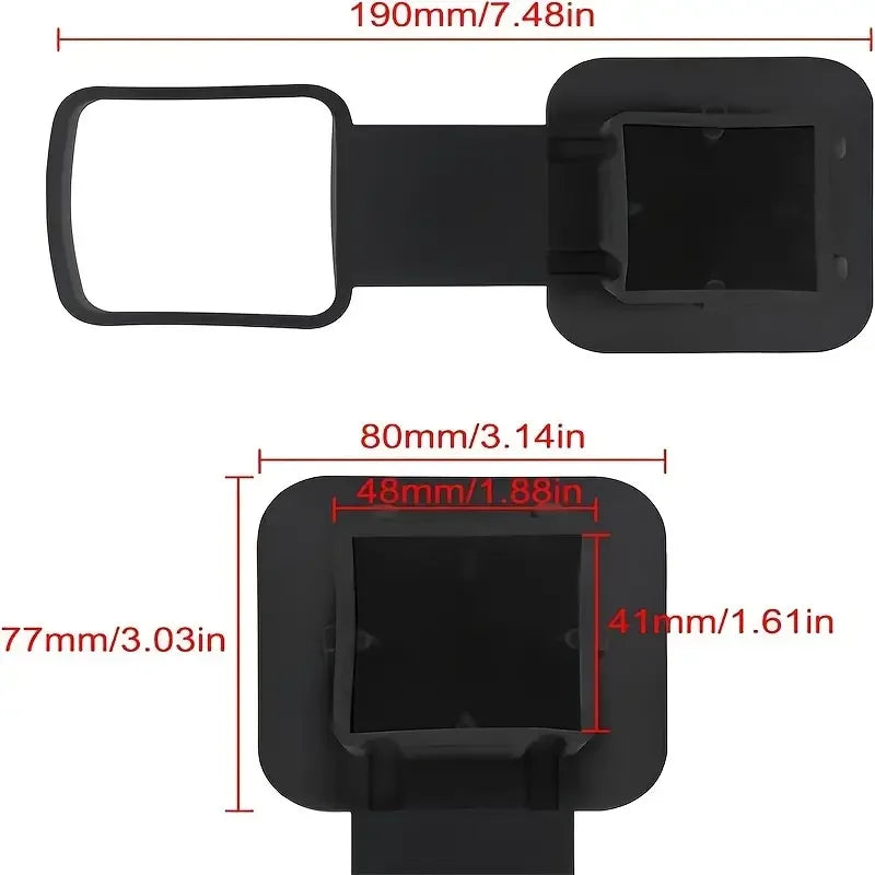 Trailer Hitch Cover 2-Inch Waterproof Towing Hitch Covers Uni-versal Plug Tube Cap Prote detail view