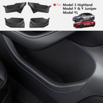 YZ Car Door Side Storage Box For Tesla Model Y 3 YL Juniper Highland Door Organizer Tray Trash Can I