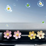 4pcs Car Outlet Vent Perfume Clips Candy-colored Flower Car Air Freshener Air Conditioning Outlet Incense Car Accessories