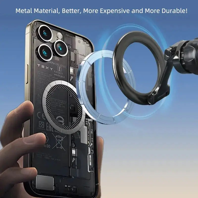 Extension Rod Car Mount Accessories Universal Foldable Magnetic Car Phone Holder Pa additional angle