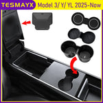 Center Console Storage Box for Tesla Model Y YL Juniper Standard Model 3 2025 2026 Cup Holder Insert