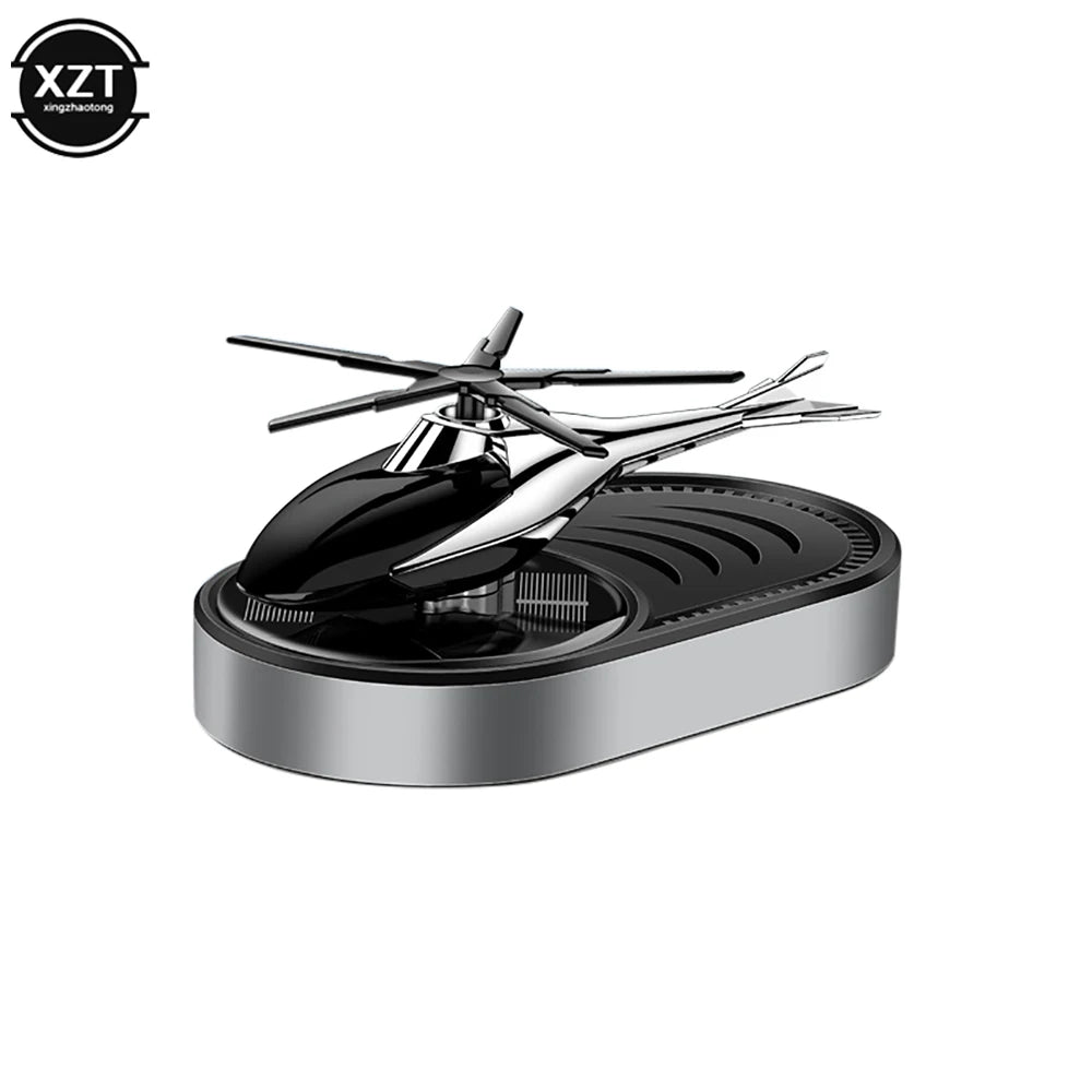 Car Air Freshener Helicopter Solar Power Plane Fragrance Diffuser Ornament Perfume Freshener Auto Accessories Dashboard