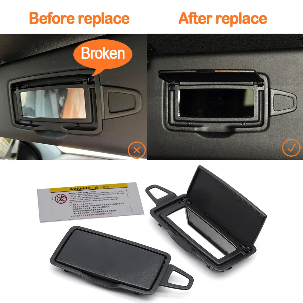Car Sun Shade Sunvisor Panel Makeup Cosmetic Mirror Holder Panel For Mercedes Benz ML GL GLE GLS W166 W292 1668100110 1668109100