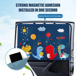 1Pcs Car Cartoon Cute Spaceman Magnet Side Window Sunshades Windshield Sunshade Rear S close-up view