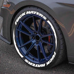 FUXK HATERS Tire Lettering Sticker 1.06 Inch Font Universal Personlized Car Tyre Deco lifestyle view