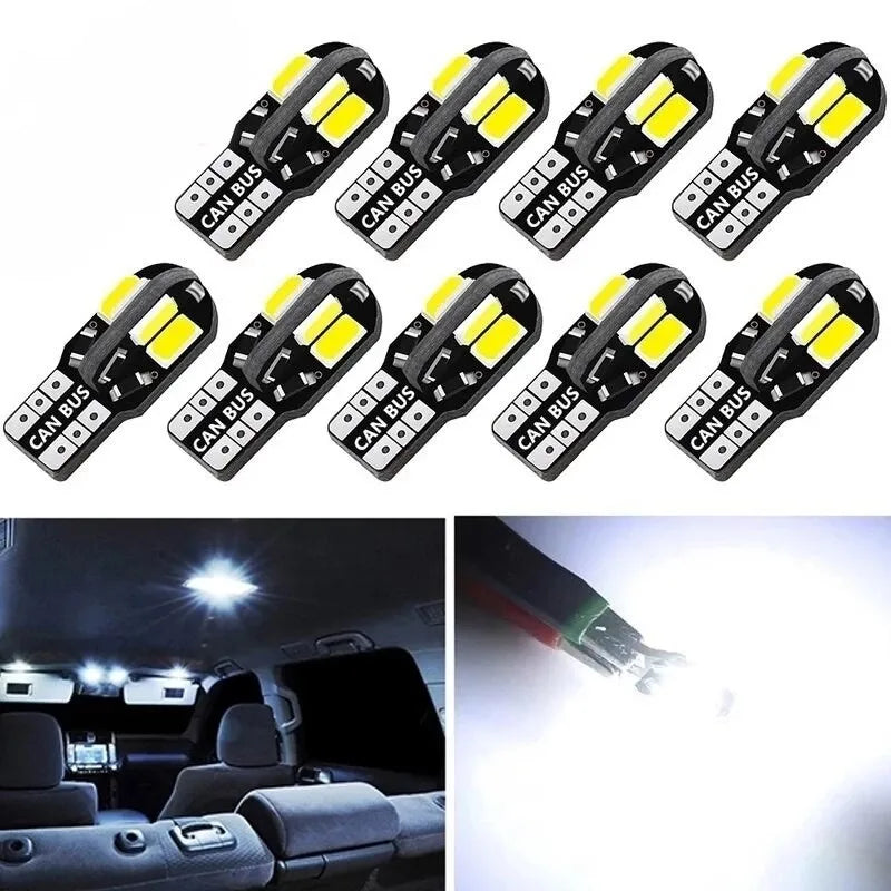 10PCS T10 LED Bulbs Canbus 12V Car Interior Light alternate view