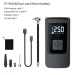 Wireless Car Air Pump Portable Air Compressor Electric Tire Inflator with LCD Digital Di detail view