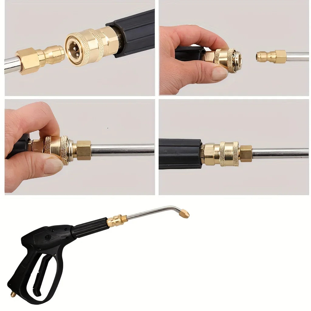 25° & 90° Angle High Pressure Water Gun Nozzle | V-Shape Spray Tool for Car Washing lifestyle view