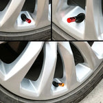 Aluminum Alloy Car Tire Valve Caps | 4-Pack Waterproof Dustproof Stem Covers for Au additional angle