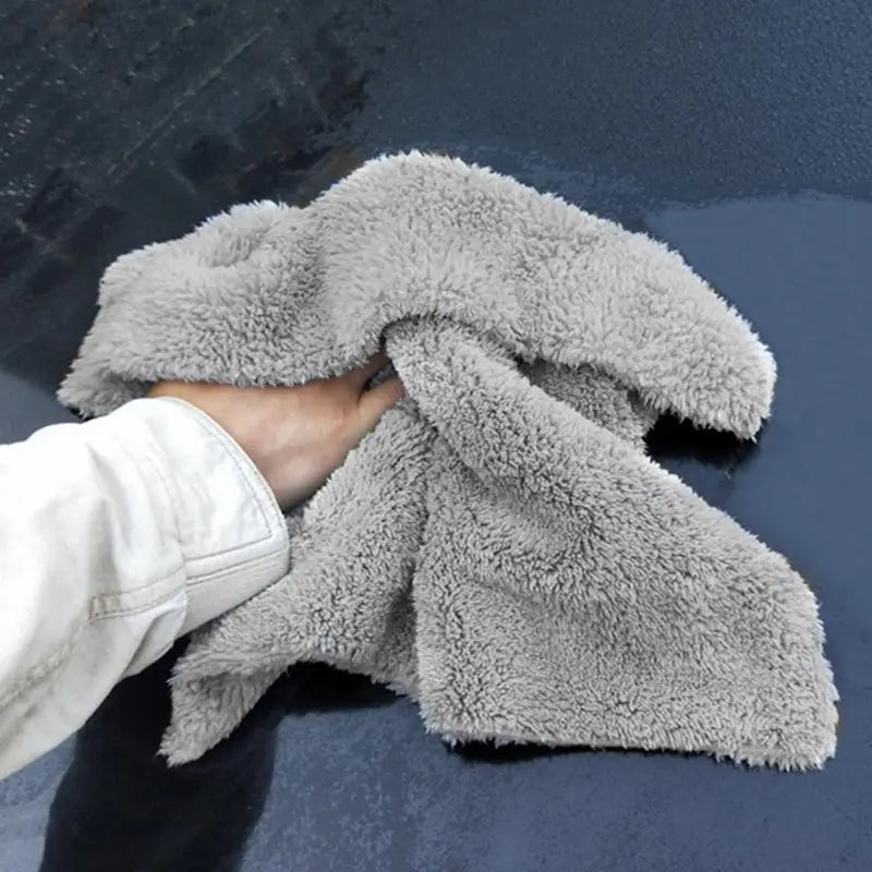 Coral Fleece Microfiber Towel Super Absorbent Car Cleaning Detailing Rag Cloth Auto additional angle