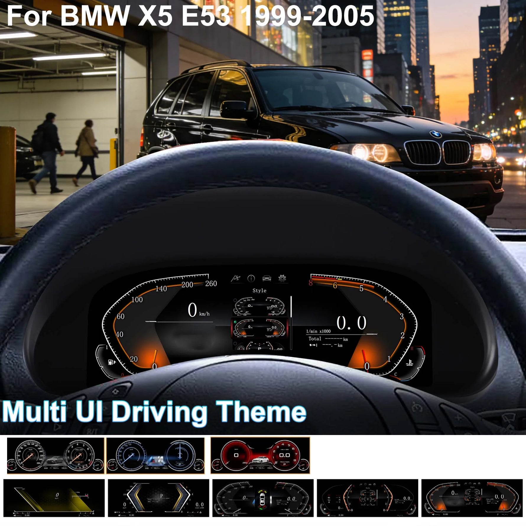 Cluster Dashboard for BMW E53 X5 1999-2005 E39 5 Series 1995-2004 E38 7 Series 1994-2001 detail view