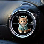 Car Outlet Vent Perfume Clips Cat Acrylic 2D Air Freshener Diffuser | Car Interior Decor detail view