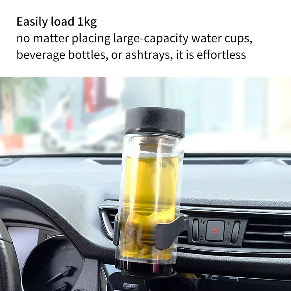 Universal Car Cup Holder with Air Vent Outlet Mount | Holds Coffee, Water Bottles, Ca alternate view