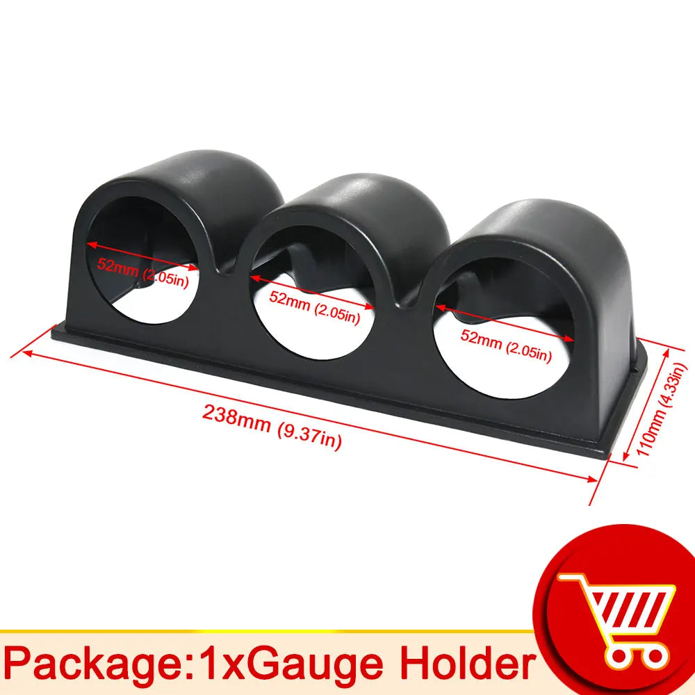 52mm 7 Color LED Car Gauge Set | Dual Display Boost Water Temp Oil Pressure Voltmeter lifestyle view