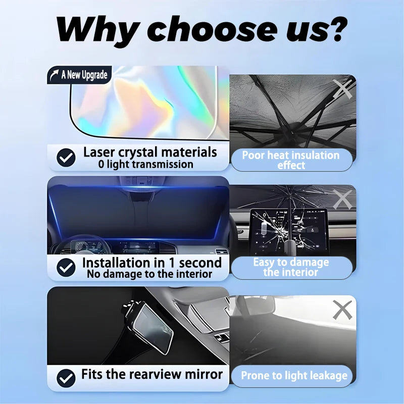 Car Sunshade for Jeep Avenger 4xe EV 2023-2026 | Front Windshield Sun Visor Cover alternate view