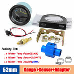 52mm Digital Water Temp Gauge 40-120℃/100-250℉ | Dual Unit Auto Temperature Monitor for detail view